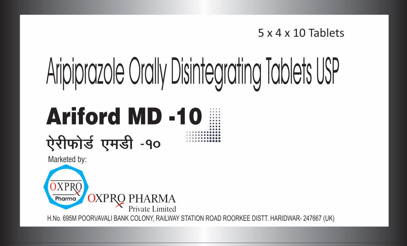 Ariford anti-psychotic medication tablet by Oxpro Pharma