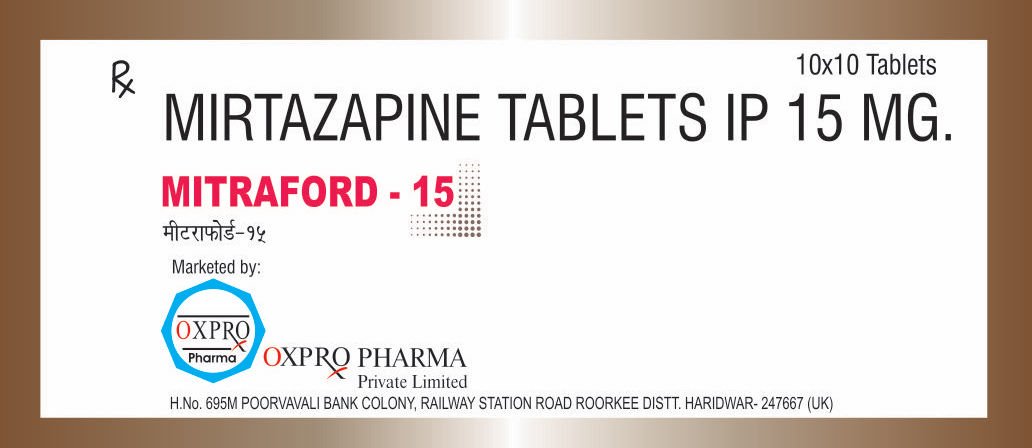 Mitraford is a reliable anti-depressant medicine from Oxpro Pharma, a leading pharmaceutical manufacturer in India.