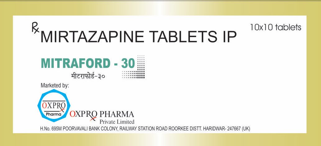 Mitraford is a reliable anti-depressant medicine from Oxpro Pharma, a leading pharmaceutical manufacturer in India.