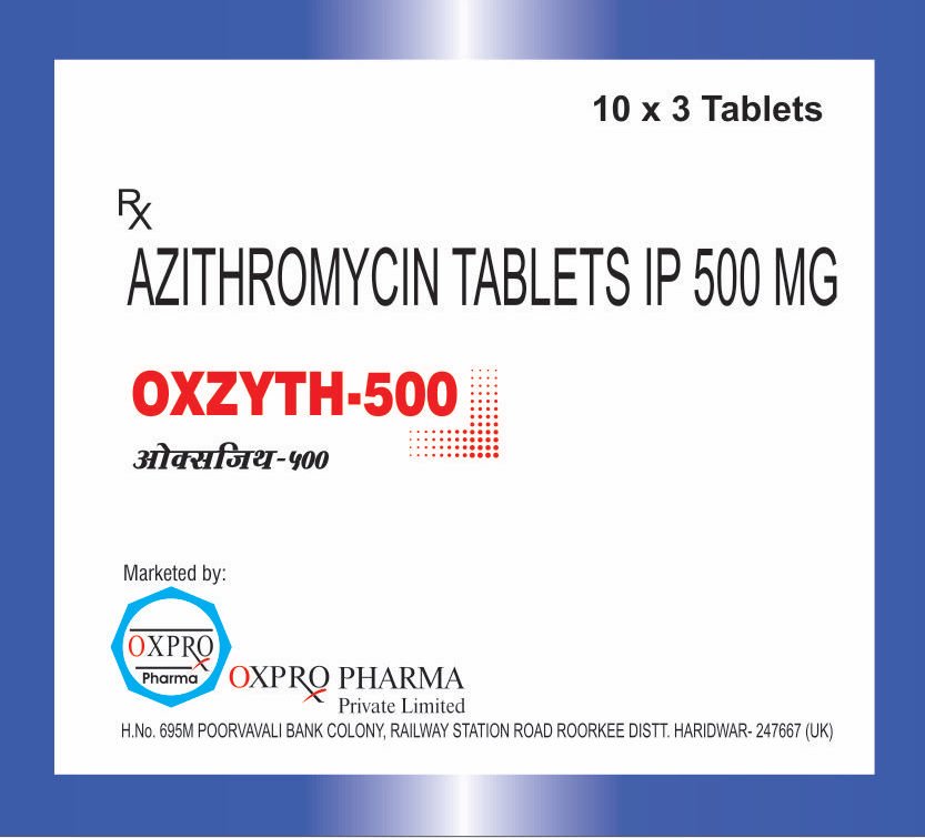Oxzyth anti-microbial medicine packaging manufactured in India